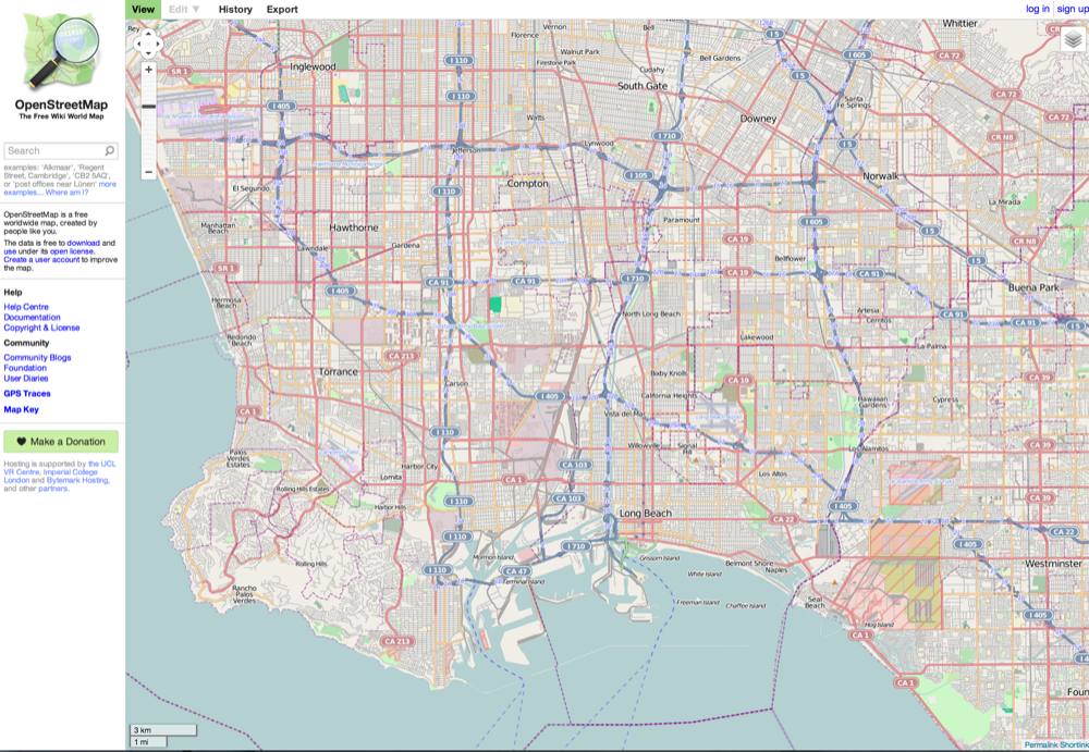 OpenStreetMap - LA