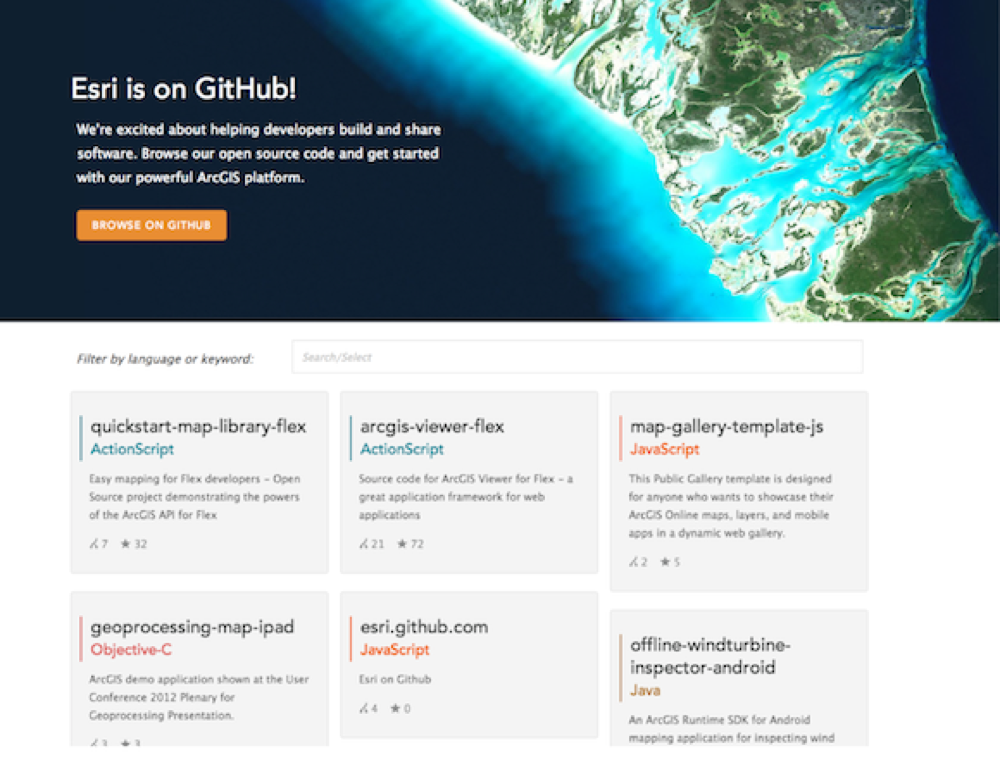 Esri Github Landing